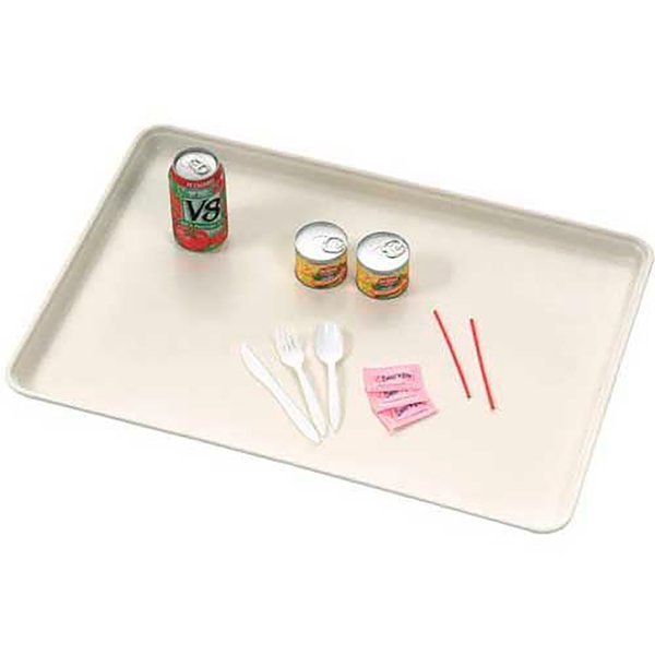 Molded Fiberglass Companies MFG Molded Fiberglass 26 x 18 Off White Fiberglass Component & Food Service Tray 332008-5218